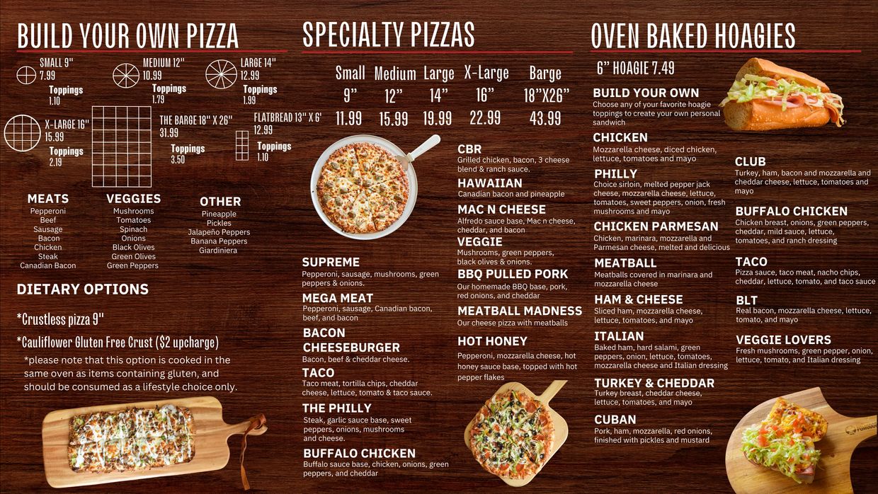 the pizza shoppe menu        <h3 class=